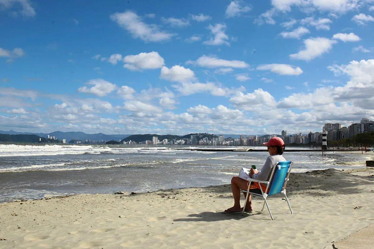 Entre segunda (16) e quarta (18), antes do feriado de Corpus Christi, as cidades da Baixada Santista devem ter sol forte