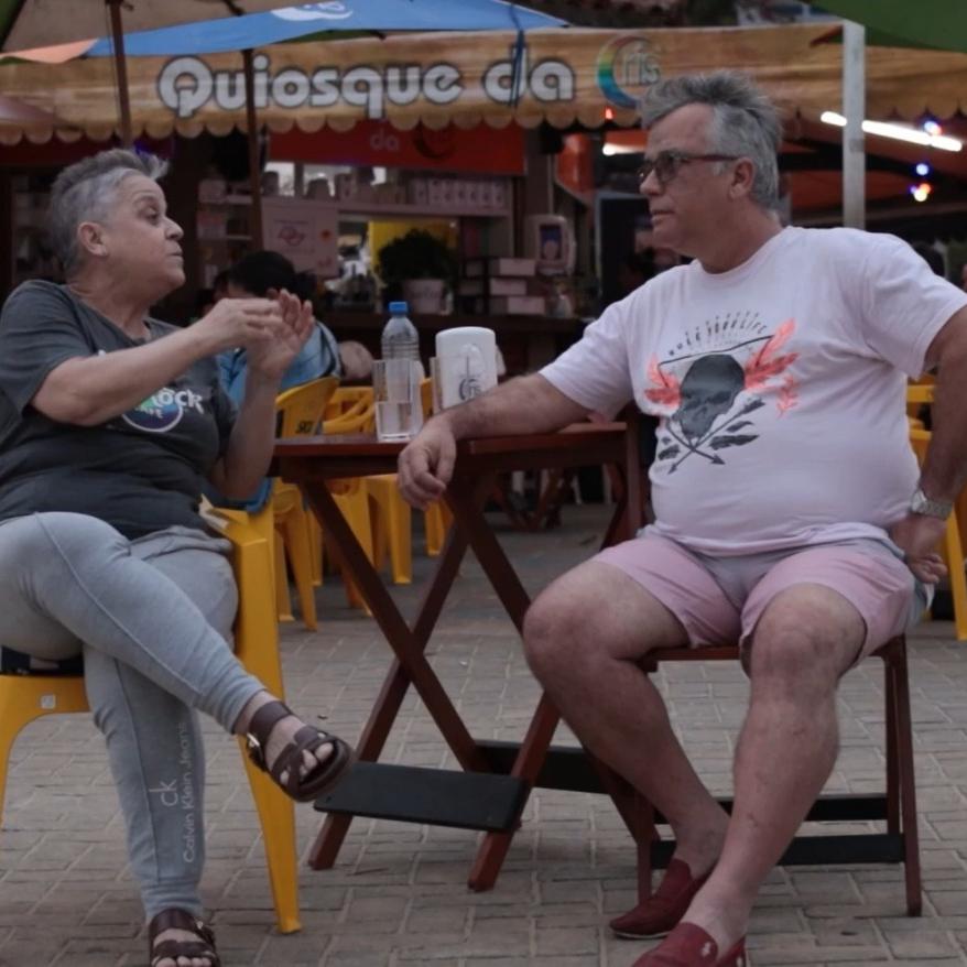Fernando Rino e a empresária Cris Lorca: projeto homenageia personagens e preserva a memória oral