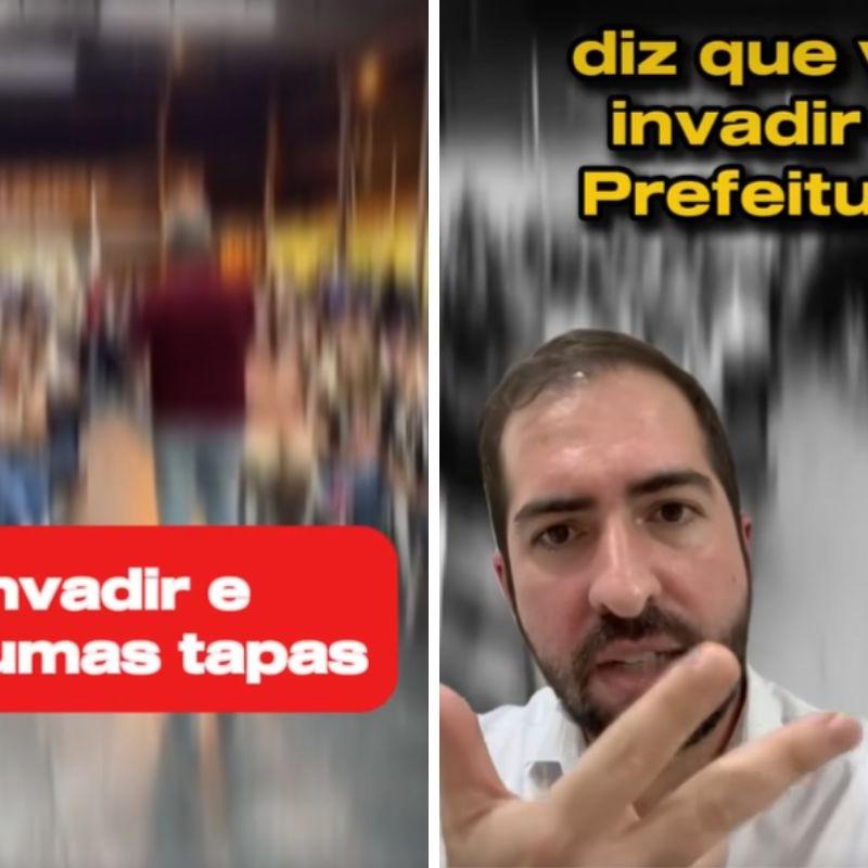 O prefeito Kayo Amado expôs o caso em suas redes sociais e comentou sobre a ameaça